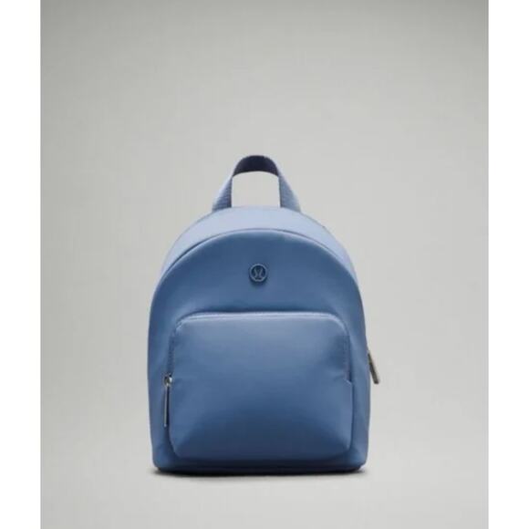 NWT Lululemon Knit Nylon Micro Backpack Oasis Blue - Picture 3 of 7
